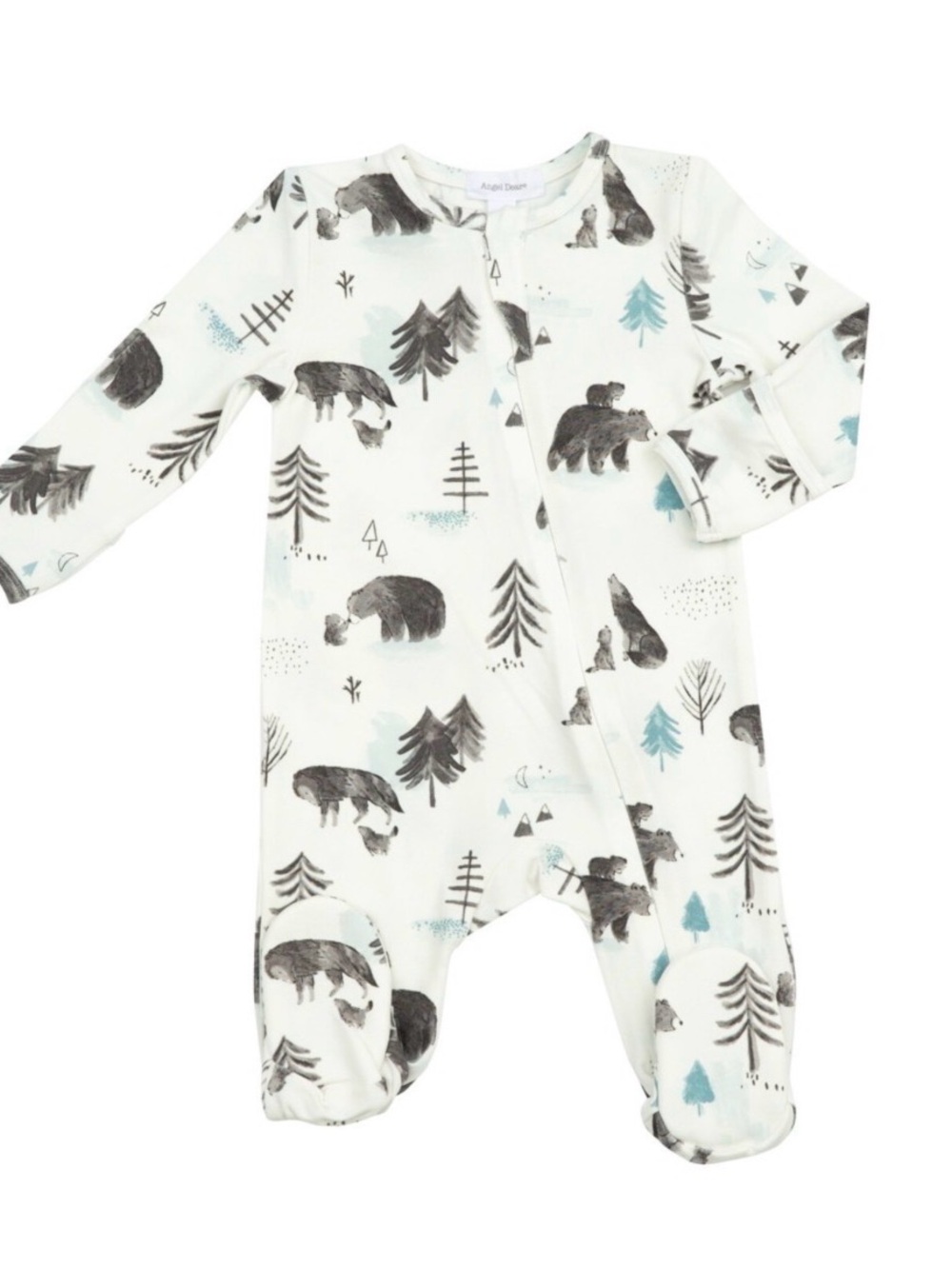 Angel Dear Baby Bear Zipper Footie 9-12 months